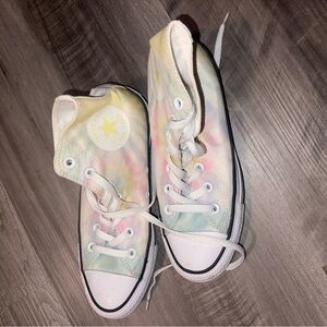 High Top pastel tie dye converse